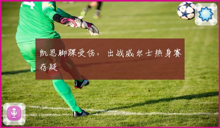凯恩脚踝受伤,出战威尔士热身赛存疑